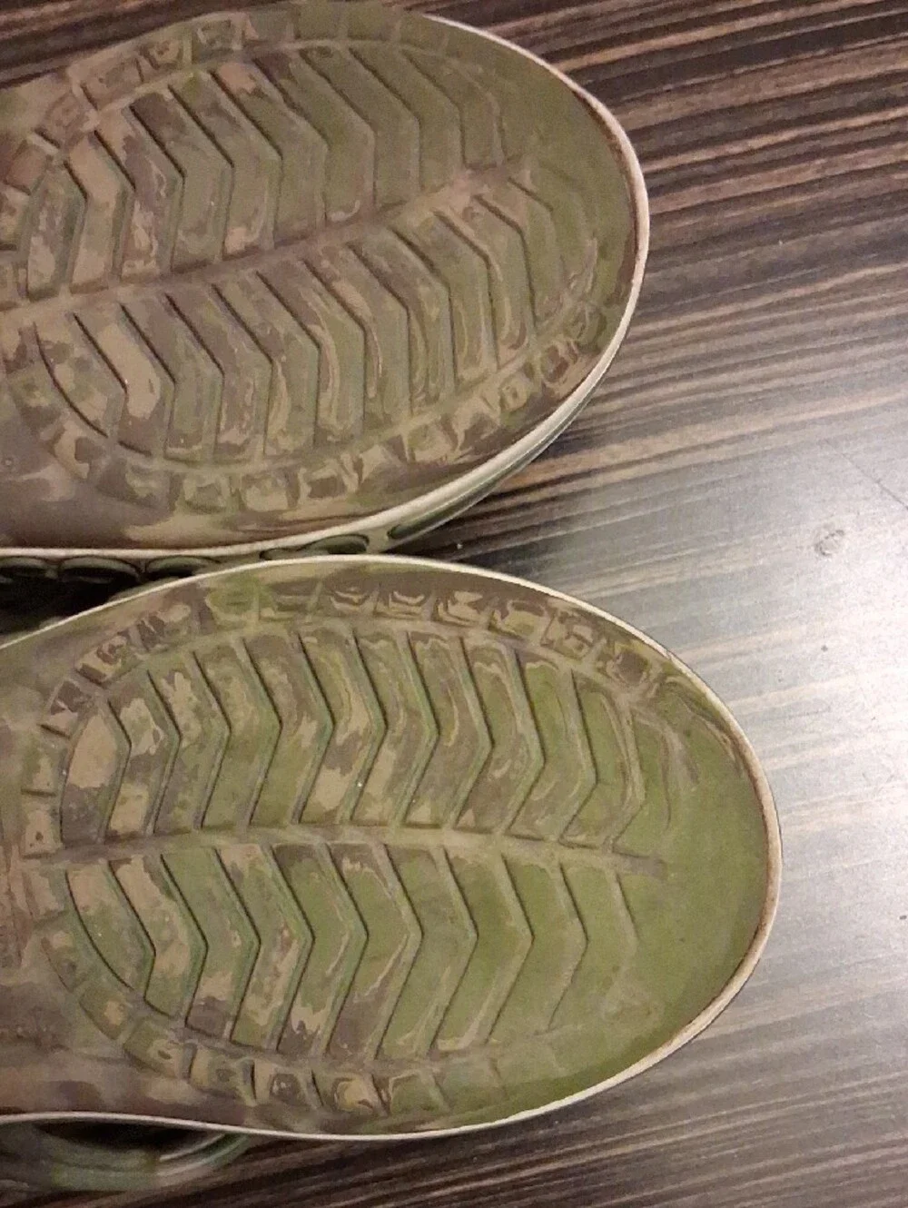 CROCS Kids Green Camo Strap Sandals